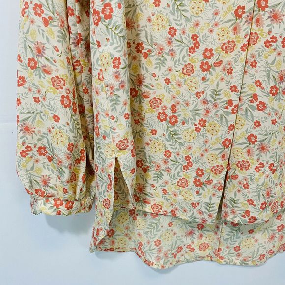 Lauren Conrad Floral Peasant Top Blouse - Picture 3 of 7